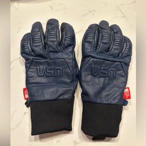 North Face Team USA Leather Gloves